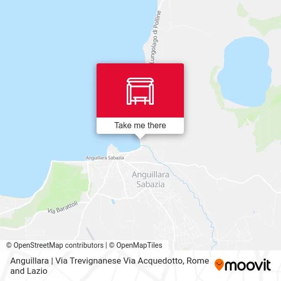 Anguillara | Trevignanese Road Aqueduct Road map