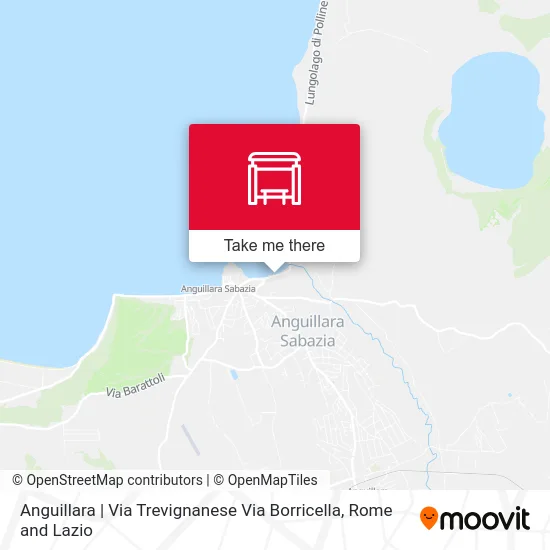 Anguillara | Trevignanese Road Borricella Road map
