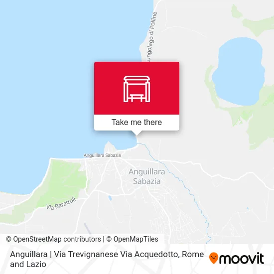 Anguillara | Trevignanese Road Aqueduct Road map