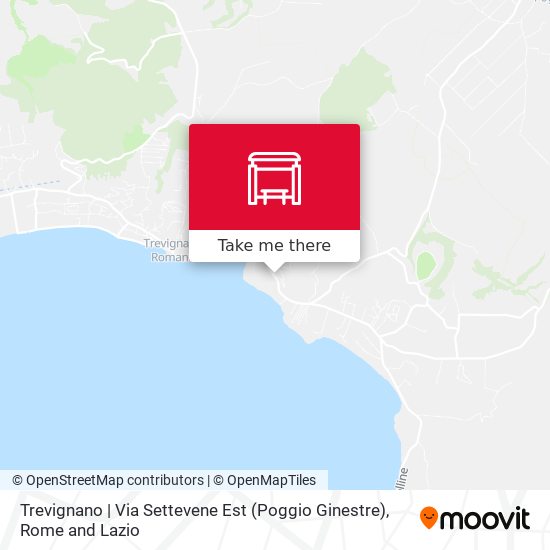 Trevignano | Via Settevene Est (Poggio Ginestre) map