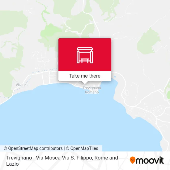 Trevignano - Via Mosca Via S. Filippo map