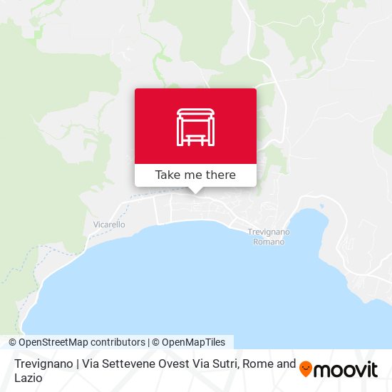 Trevignano | Via Settevene Ovest Via Sutri map