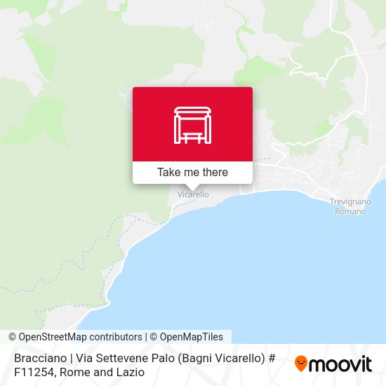 Bracciano | Via Settevene Palo (Bagni Vicarello) map