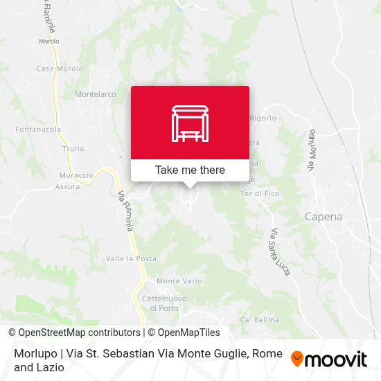 Morlupo | Via St. Sebastian Via Monte Guglie map
