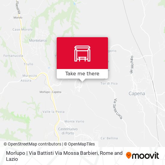 Morlupo | Via Battisti Via Mossa Barbieri map