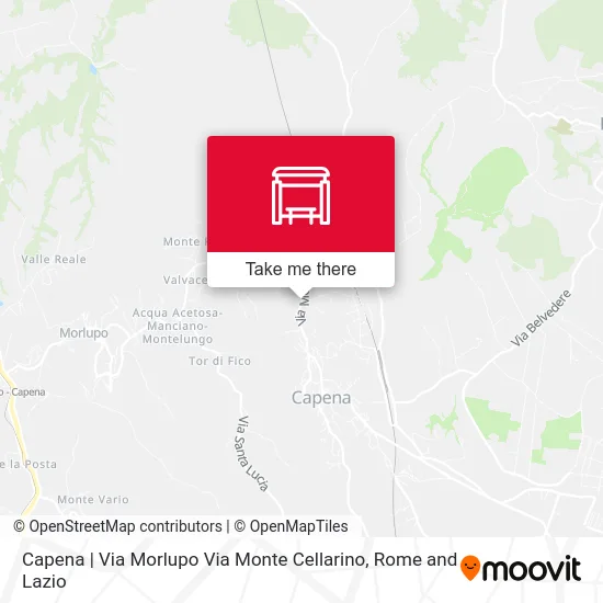 Capena | Via Morlupo Via Monte Cellarino map