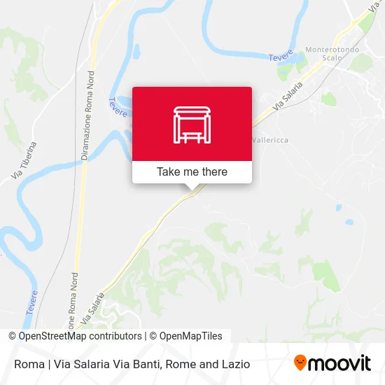 Rome | Salaria Road Banti Street map