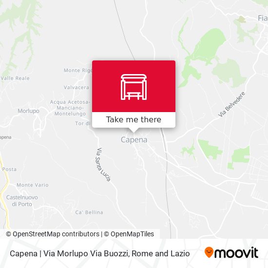 Capena | Via Morlupo Via Buozzi map
