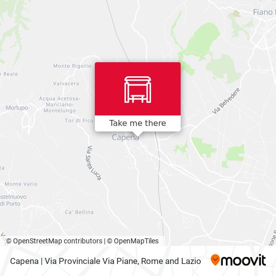 Capena | Via Provinciale Via Piane map