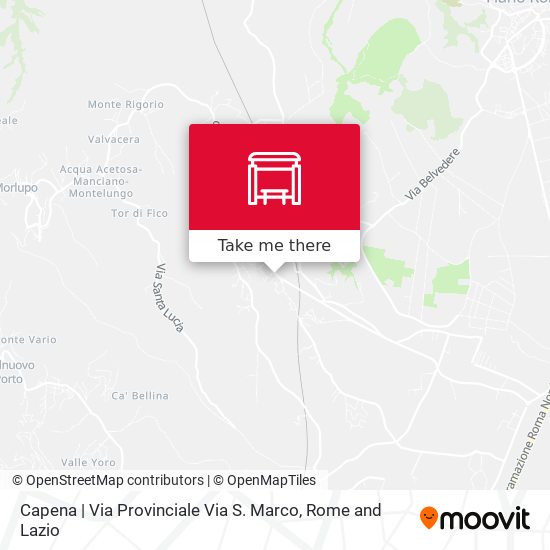 Capena | Via Provinciale Via S. Marco map