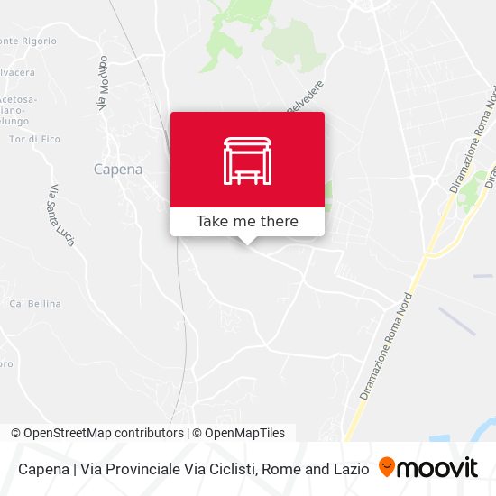 Capena | Via Provinciale Via Ciclisti map