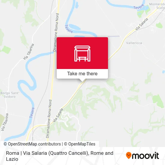 Rome | Salaria Road (Quattro Cancelli) map