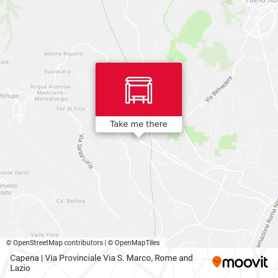 Capena | Via Provinciale Via S. Marco map