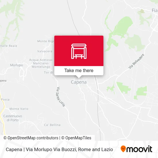 Capena | Morlupo Road Buozzi Road map