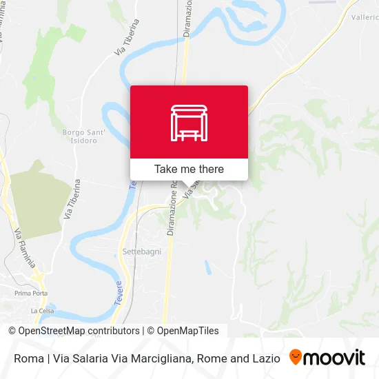 Roma | Via Salaria Via Marcigliana map