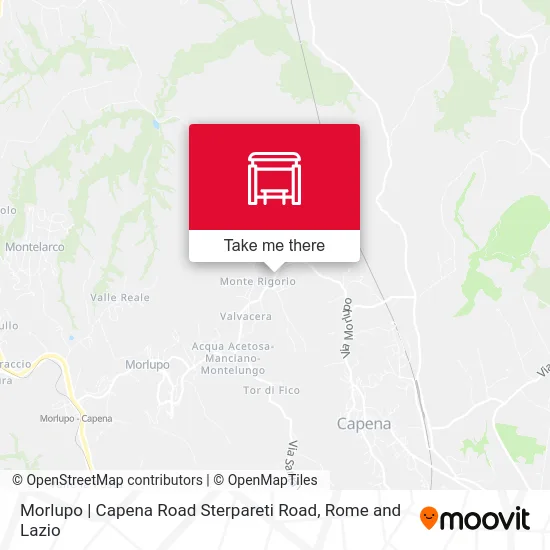 Morlupo | Capena Road Sterpareti Road map