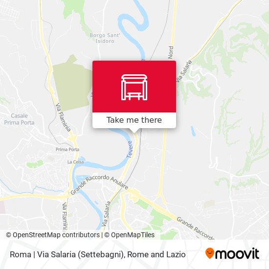 Roma | Via Salaria (Settebagni) map