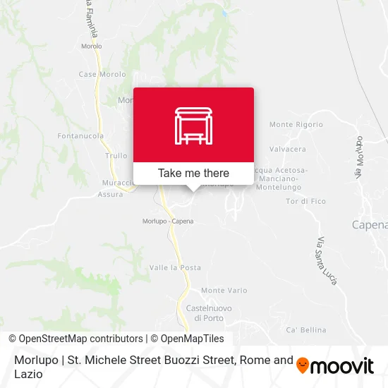 Morlupo | St. Michele Street Buozzi Street map