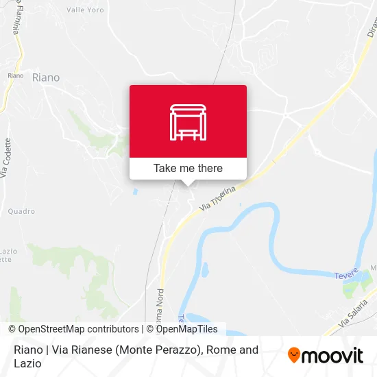 Riano | Rianese Street (Monte Perazzo) map