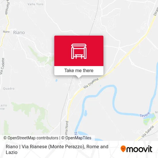 Riano | Via Rianese (Monte Perazzo) map