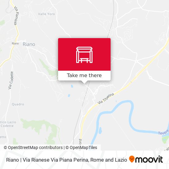 Riano | Via Rianese Via Piana Perina map