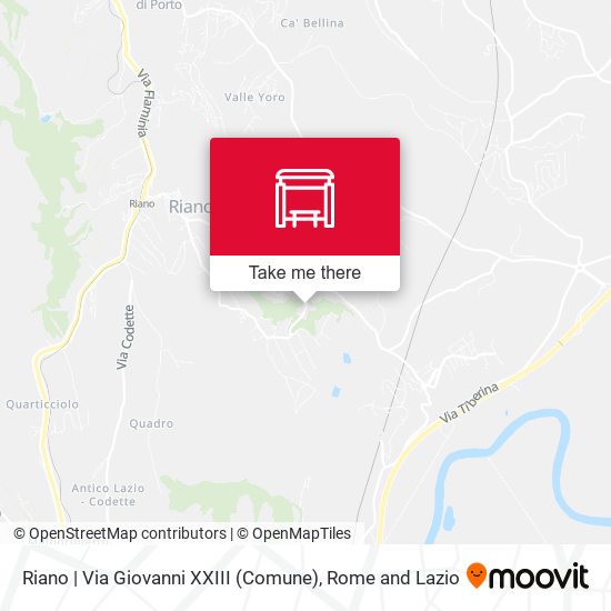 Riano | Via Giovanni XXIII (Comune) map