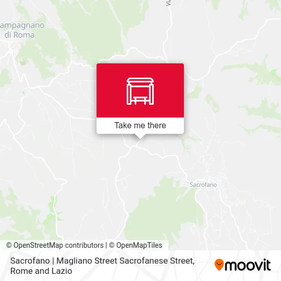 Sacrofano | Magliano Street Sacrofanese Street map