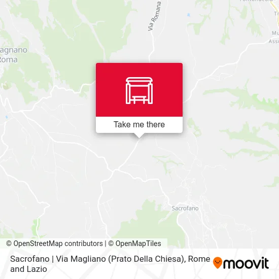 Sacrofano | Magliano Street (Church Field) map