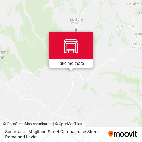 Sacrofano | Magliano Street Campagnese Street map