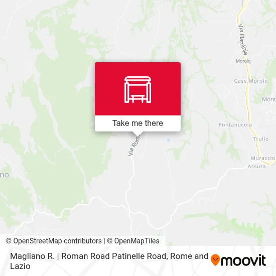 Magliano R. | Roman Road Patinelle Road map