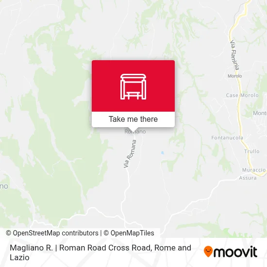 Magliano R. | Roman Road Cross Road map