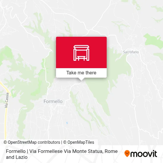 Formello | Via Formellese Via Monte Statua map