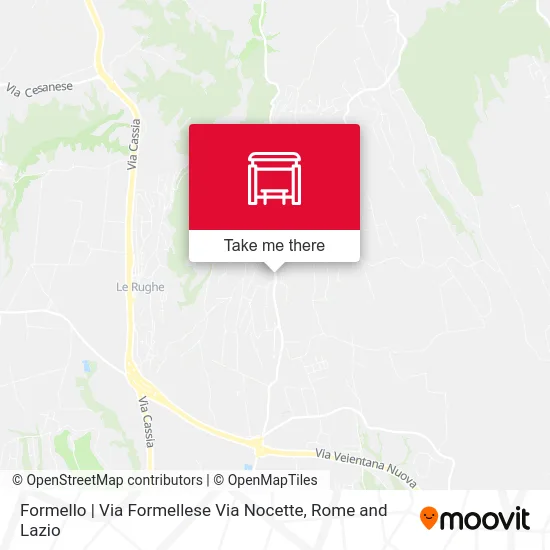 Formello | Via Formellese Via Nocette map