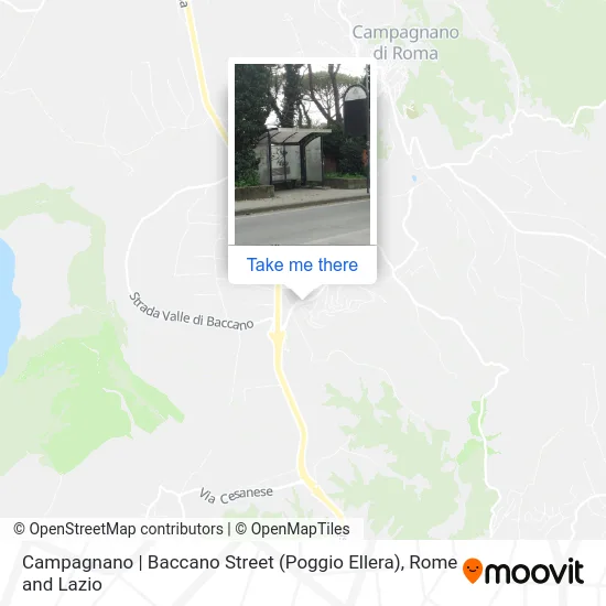 Campagnano | Baccano Street (Poggio Ellera) map