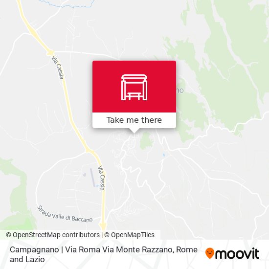 Campagnano | Via Roma Via Monte Razzano map