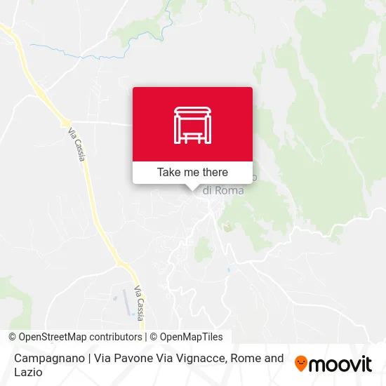 Campagnano | Pavone St Vignacce St map