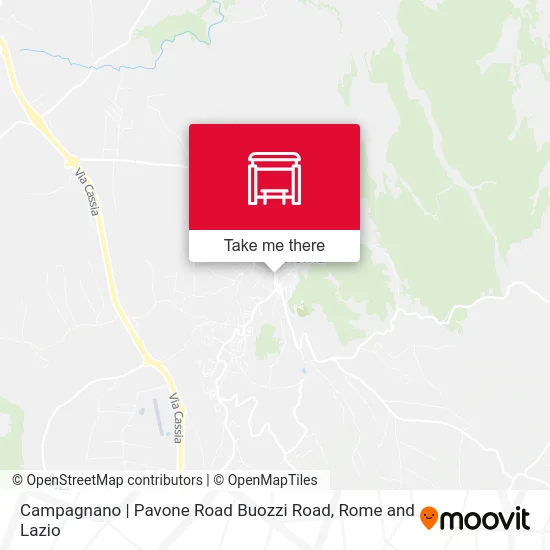 Campagnano | Pavone Road Buozzi Road map