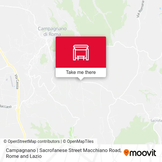 Campagnano | Sacrofanese Street Macchiano Road map