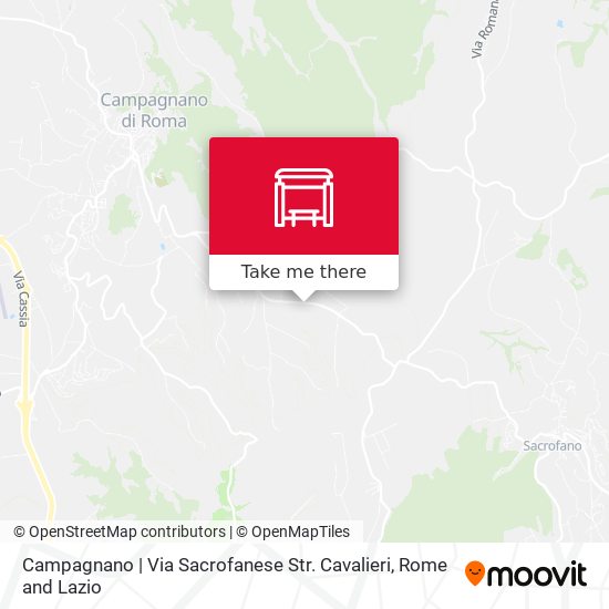 Campagnano | Via Sacrofanese Str. Cavalieri map
