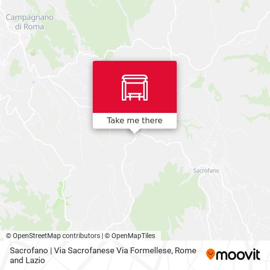 Sacrofano | Via Sacrofanese Via Formellese map