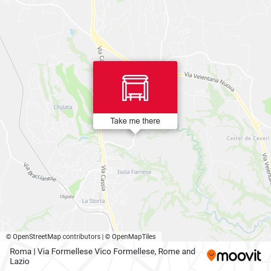Roma | Via Formellese Vico Formellese map