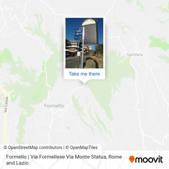 Formello | Via Formellese Via Monte Statua map