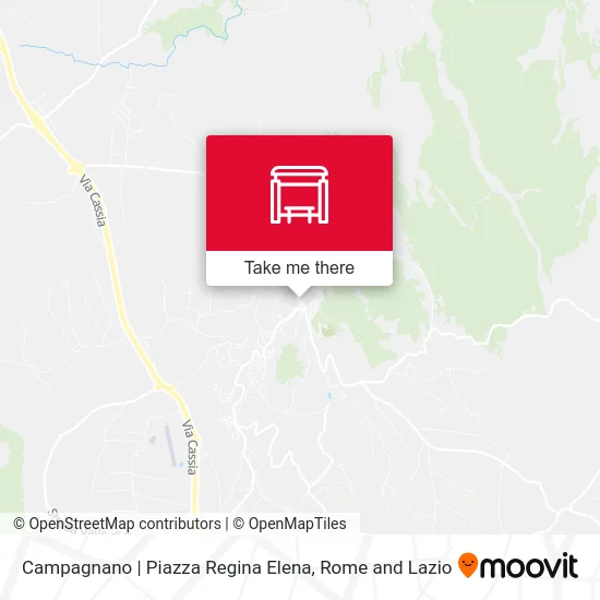 Campagnano Piazza Regina Elena map