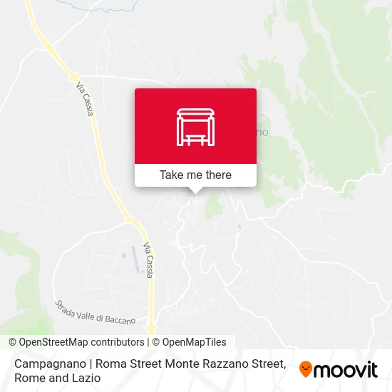 Campagnano | Roma Street Monte Razzano Street map