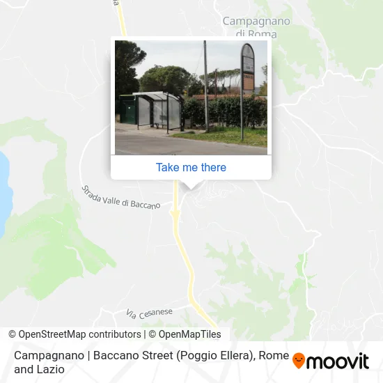 Campagnano | Baccano Street (Poggio Ellera) map
