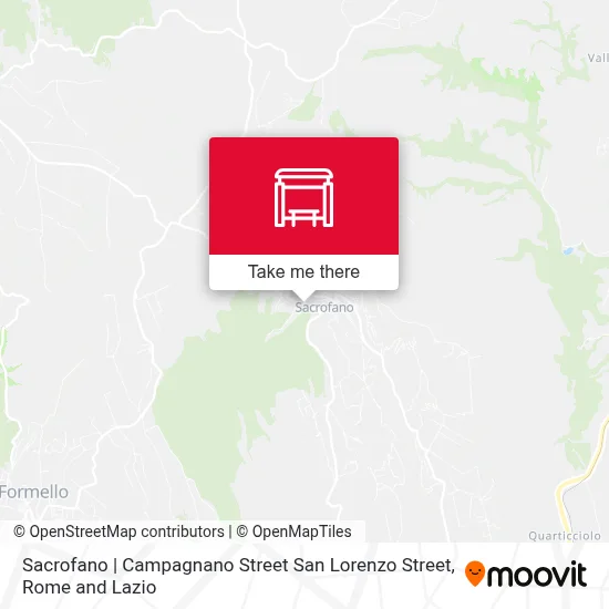 Sacrofano | Campagnano Street San Lorenzo Street map