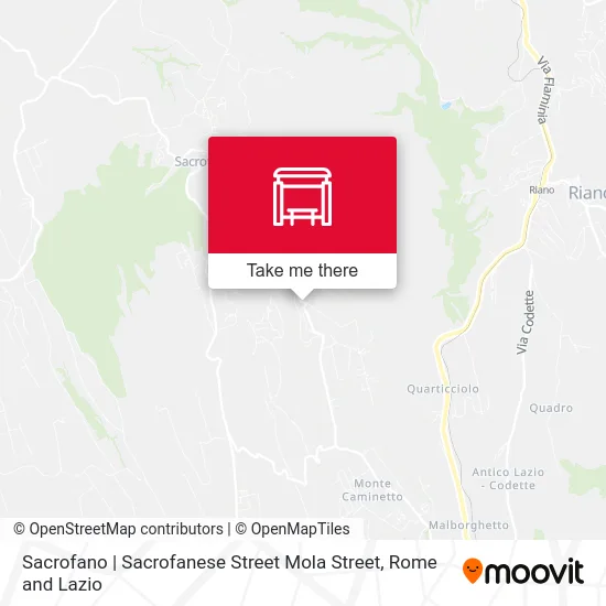 Sacrofano | Sacrofanese Street Mola Street map