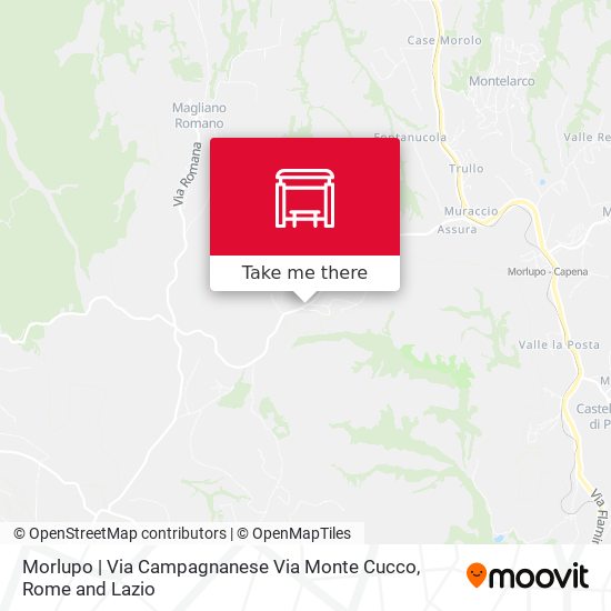 Morlupo | Via Campagnanese Via Monte Cucco map