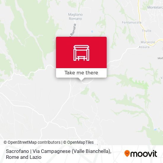 Sacrofano | Via Campagnese (Valle Bianchella) map