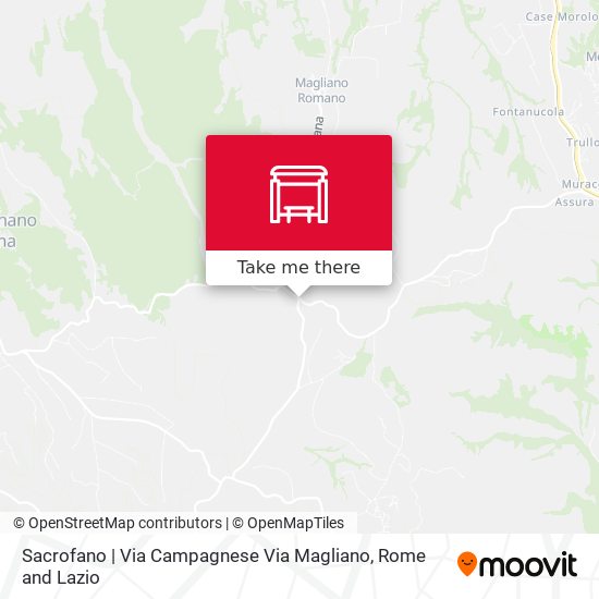 Sacrofano | Via Campagnese Via Magliano map